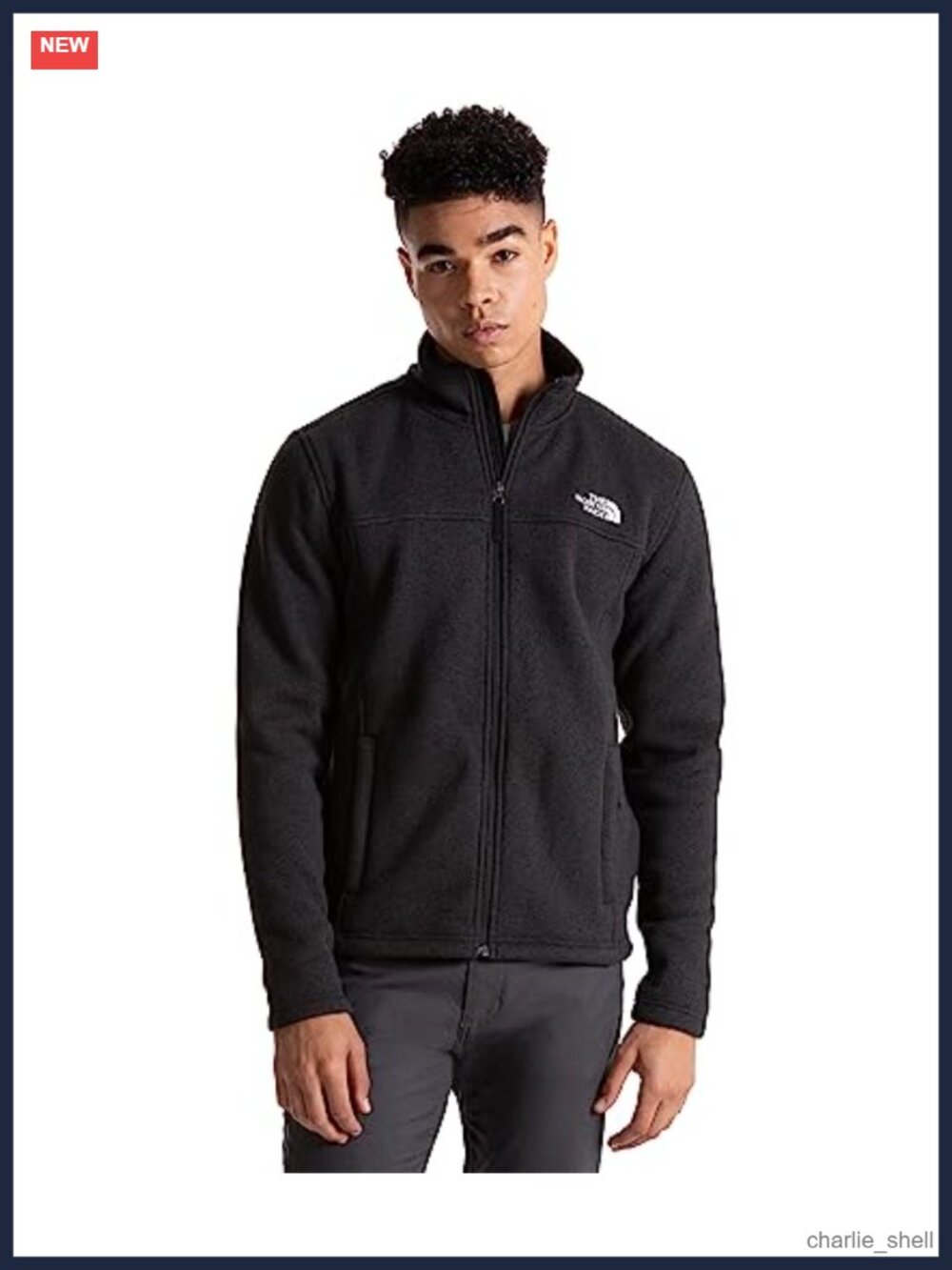 North Face Tsillan Full Zip Fleece Jacket Mock Neck Long Sleeve